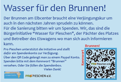 Spendenaufruf Brunnen Elbcenter